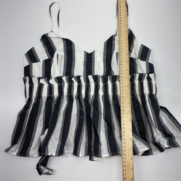 Women Kendall & Kylie Stripe Peplum Cami - Picture 8 of 8
